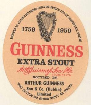 GUINNESS Extra Stout 1959